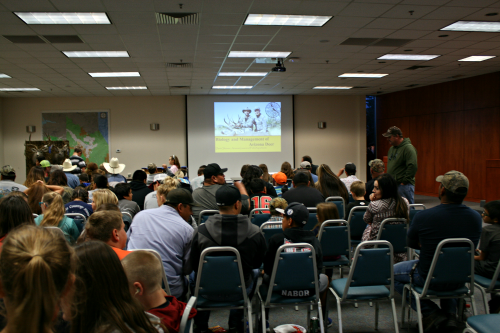 Brooke Curley Photo/ Gila Valley Central: Attendance was at an all time high, according to many long-term SEAZSC members. There was standing room only at the back of the room for the presentation.