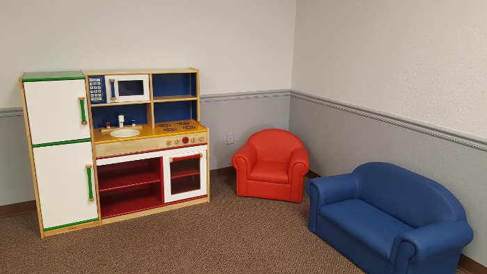 Contributed photo courtesy of Lesley Talley: This is one of the completed corners of the Early Literacy Room. 