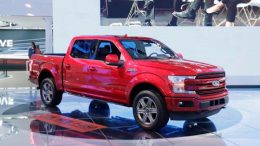 A 2018 Ford F-150 is displayed at the North American International Auto show, Monday, Jan. 9, 2017, in Detroit. (AP Photo/Carlos Osorio)
