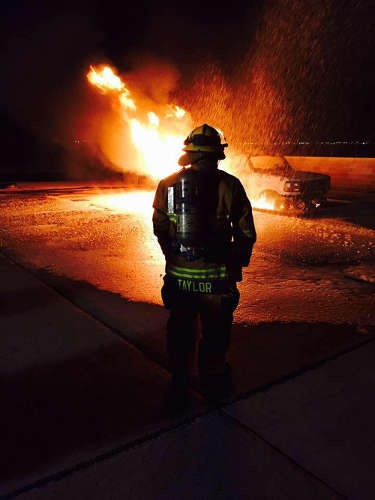 Contributed Photo/Courtesy Chris Taylor: Chris Taylor continues the family legacy of firefighting