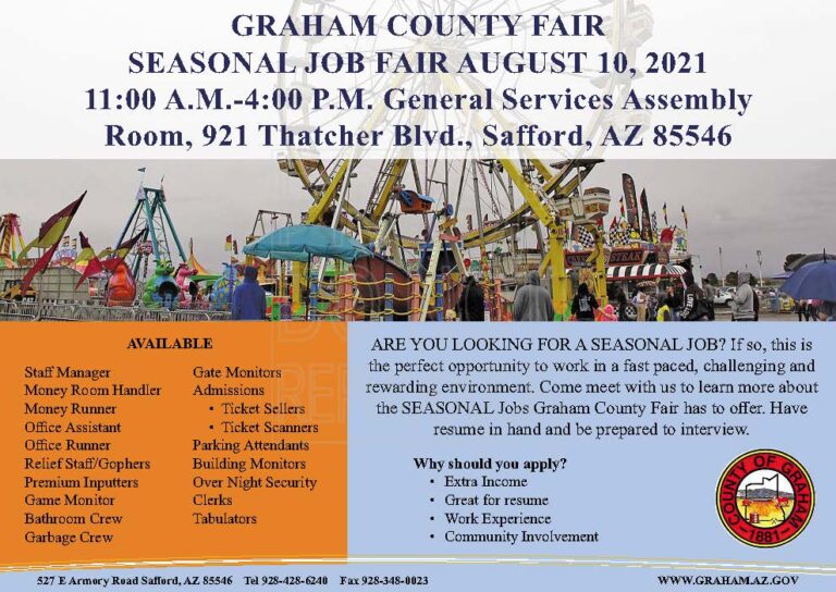 Graham County Fair Job Fair 2021